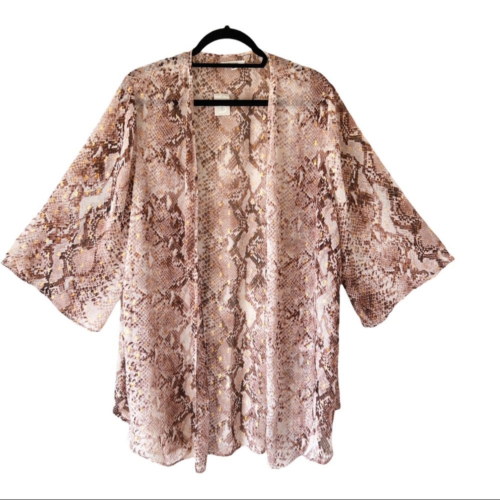 Maurice Open Front Sheer Cardigan Swimsuit Coverup